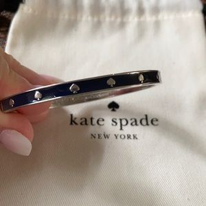 Kate Spade Navy Bangle Bracelet with Bag.